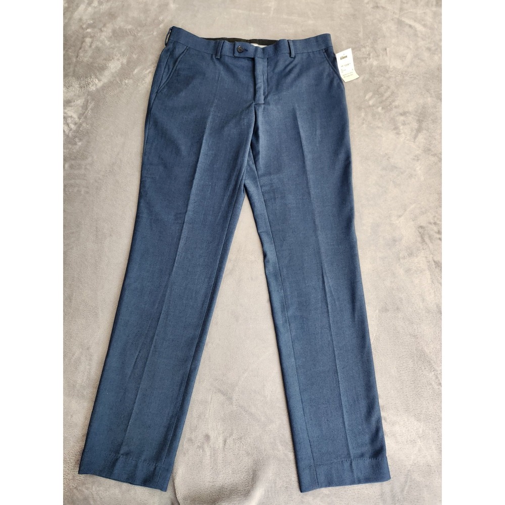 New Savile Row Men's Brixton Dress Pant Navy Blue Size 34x31 NWT Pants